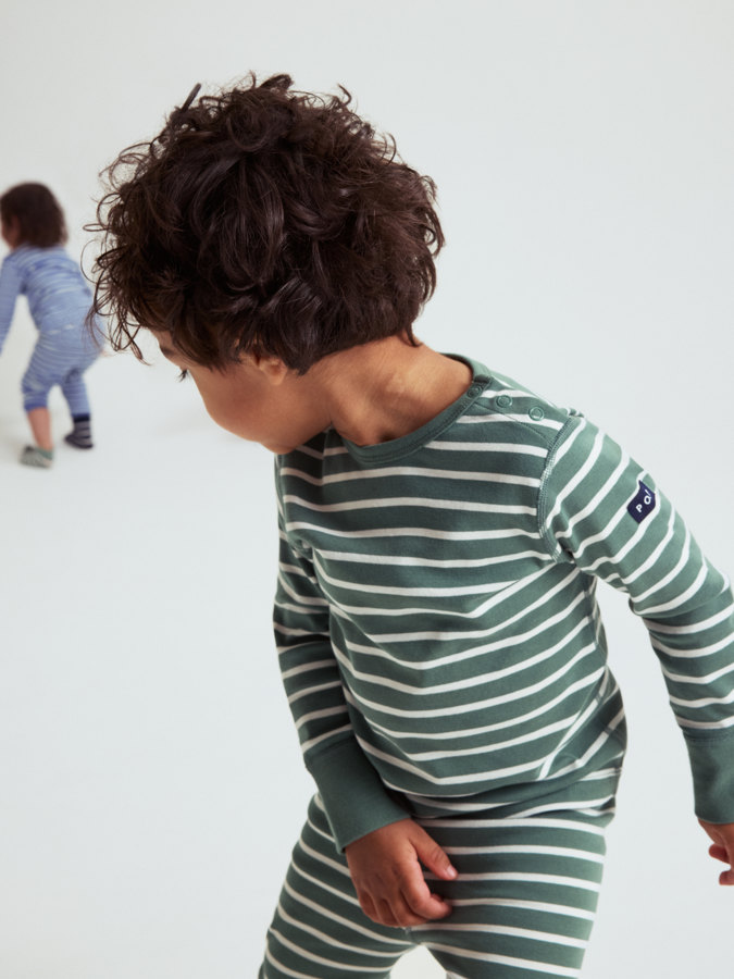 Långärmad t-shirt randig