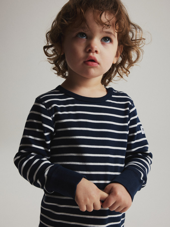 Långärmad t-shirt randig