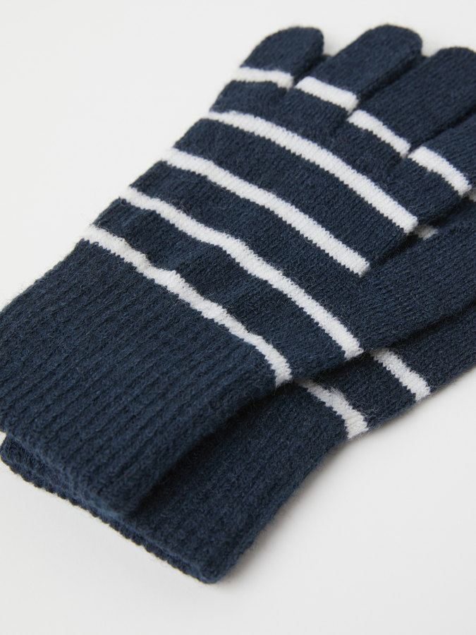 Stickade fingervantar ullmix Stickade fingervantar ullmix