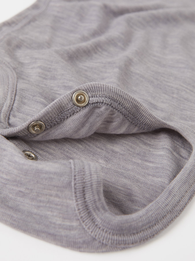 Långärmad body merinoull