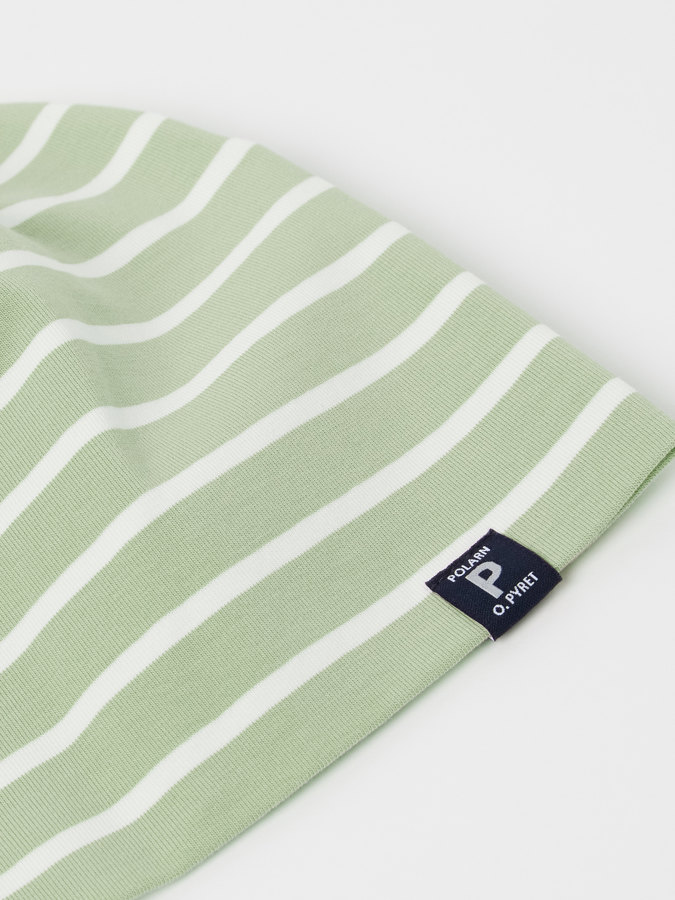 Trikå mössa randig