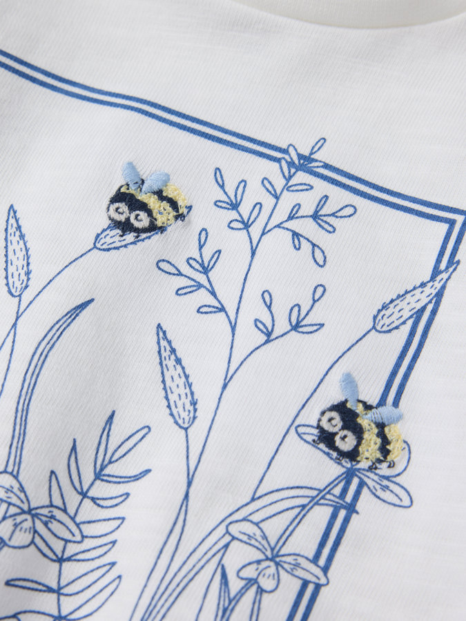 Kortärmad tröja blommor Kortärmad tröja blommor