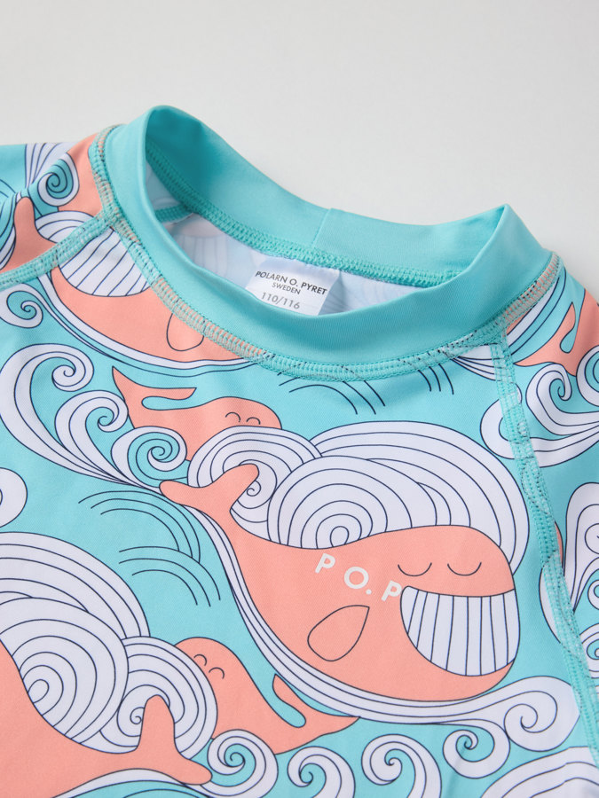 Långärmad UV-tröja valar Långärmad UV-tröja valar