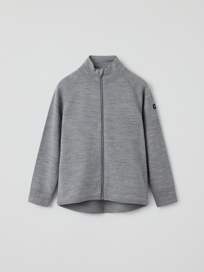 Jacka ullfrotté i merino Jacka ullfrotté i merino