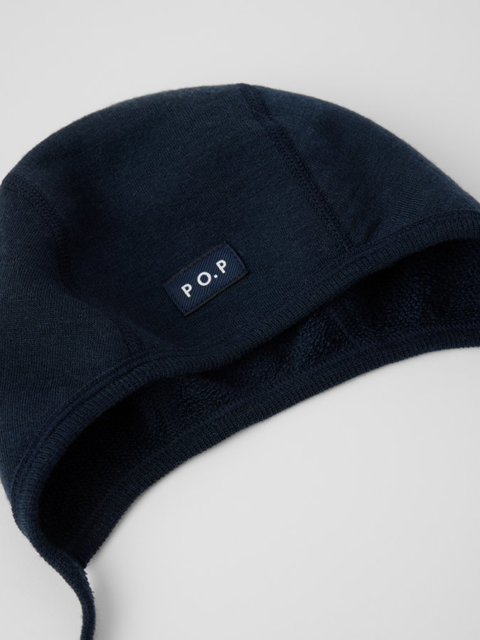 Hjälmmössa ullfrotté i merino Hjälmmössa ullfrotté i merino