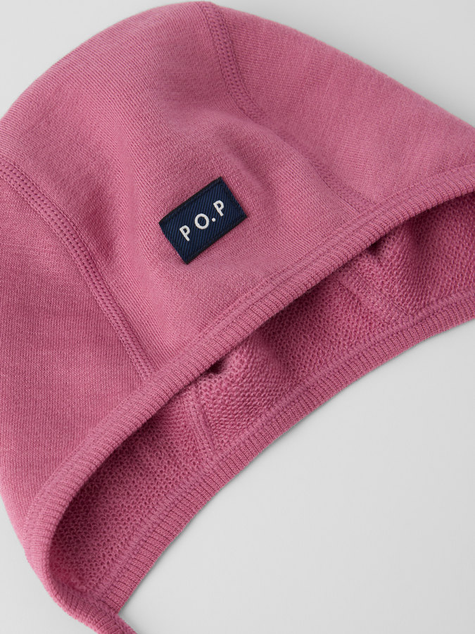 Hjälmmössa ullfrotté i merino Hjälmmössa ullfrotté i merino