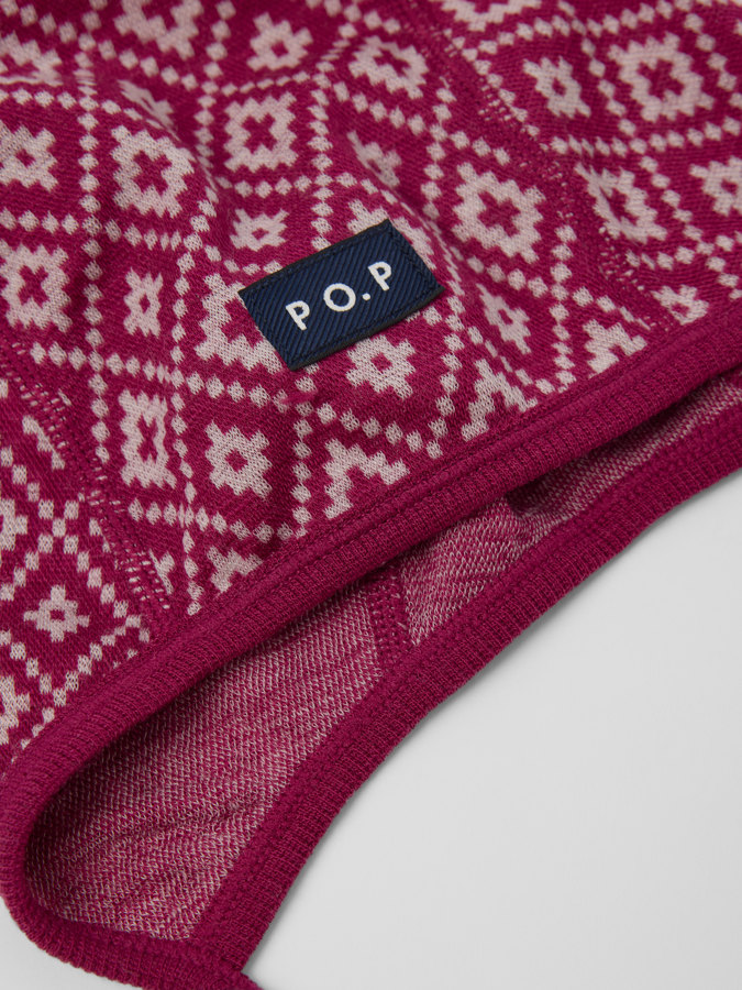 Hjälmmössa merinoull jaquard Hjälmmössa merinoull jaquard