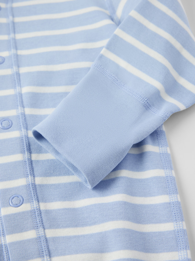 Trikåoverall randig