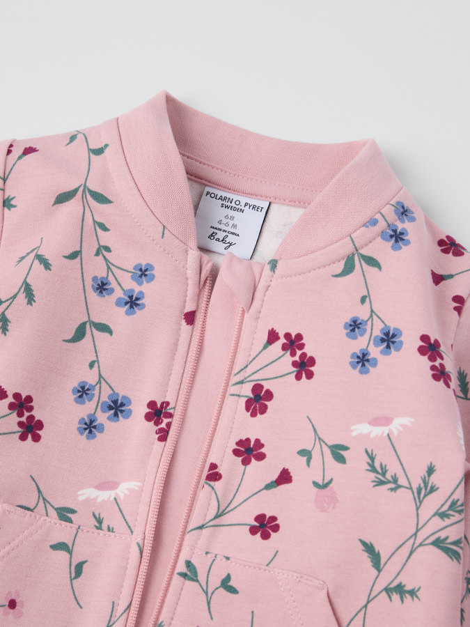 Sweatshirtoverall blommig Sweatshirtoverall blommig