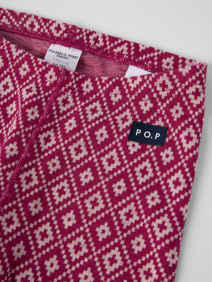 Långkalsonger merinoull jaquard