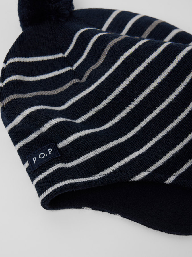 Vindät fleecefodrad mössa ullmix jaquard Vindät fleecefodrad mössa ullmix jaquard