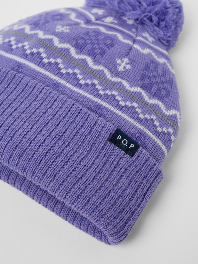 Vindtät fodrad mössa jaquard Vindtät fodrad mössa jaquard