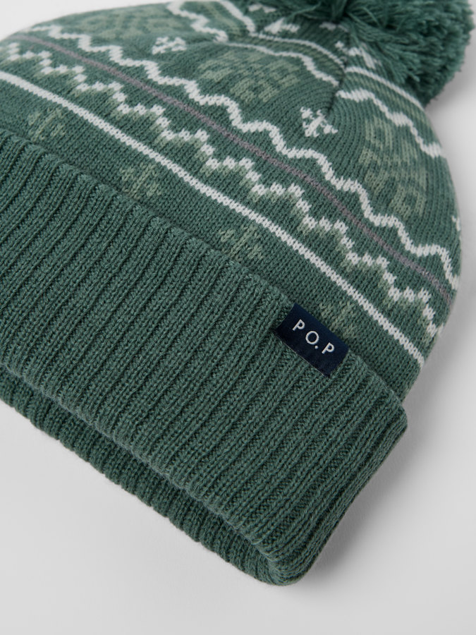 Vindtät fodrad mössa jaquard Vindtät fodrad mössa jaquard