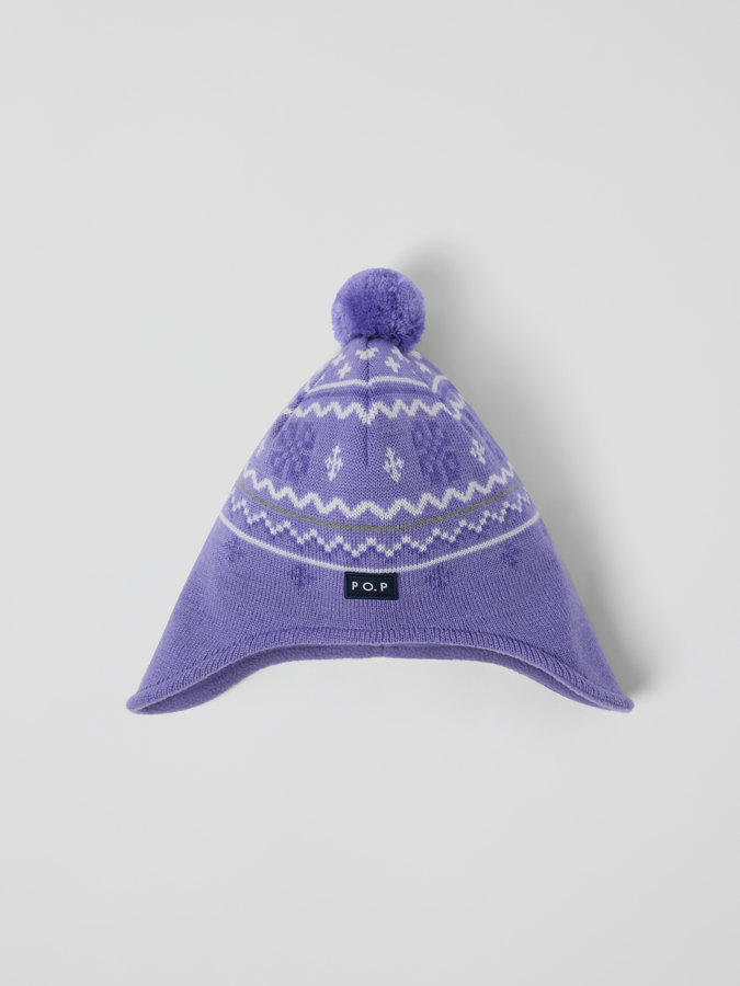 Vindät fleecefodrad mössa ullmix jaquard Vindät fleecefodrad mössa ullmix jaquard