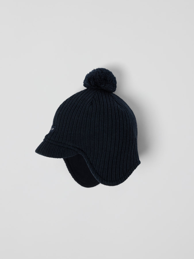 Mössa ullmix fleecefodrad