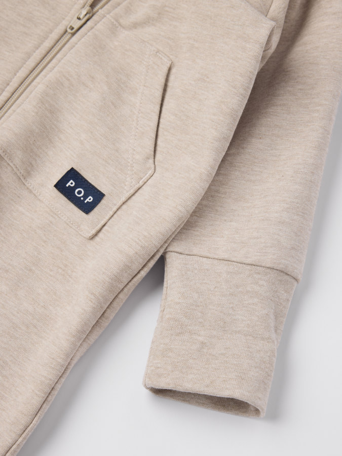 Sweatshirtoverall med luva