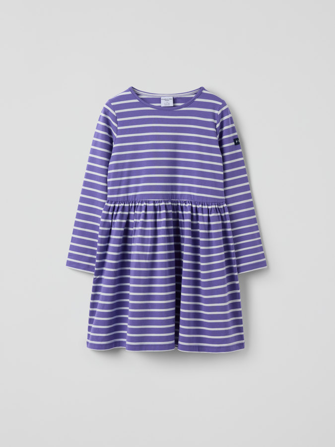 Långärmad snurrklänning randig Långärmad snurrklänning randig