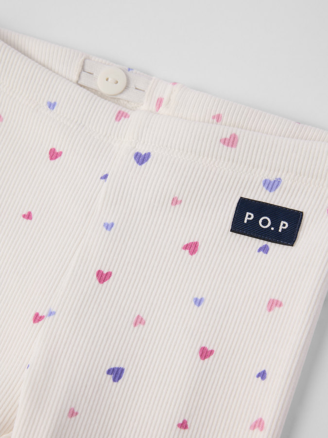 Ribbade leggings hjärtan