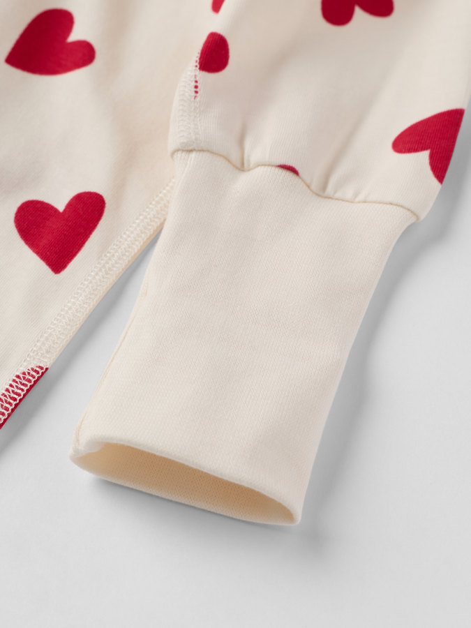 Pyjamasoverall hjärtan