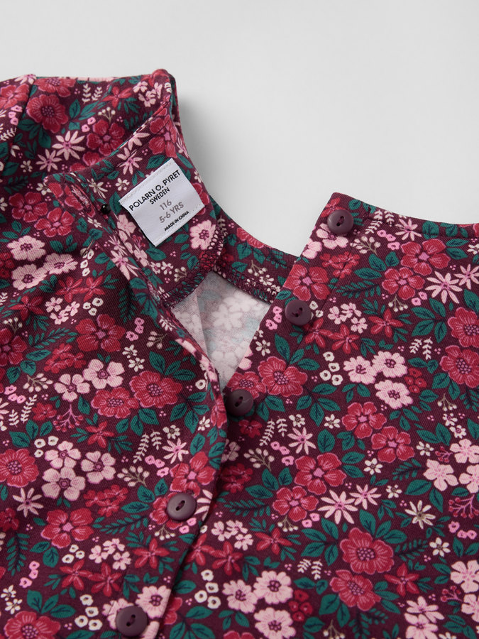 Snurrklänning blommig