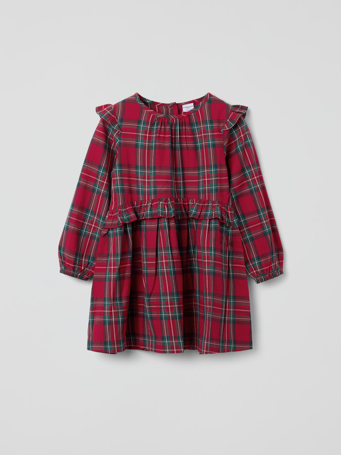 Klänning med volanger