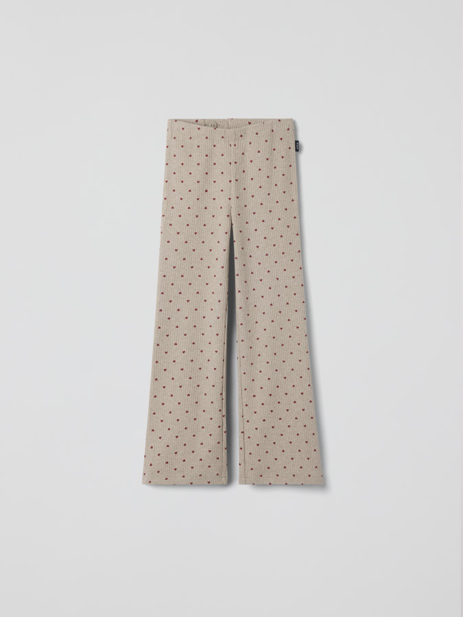 Leggings med utsvängda ben hjärtan Leggings med utsvängda ben hjärtan