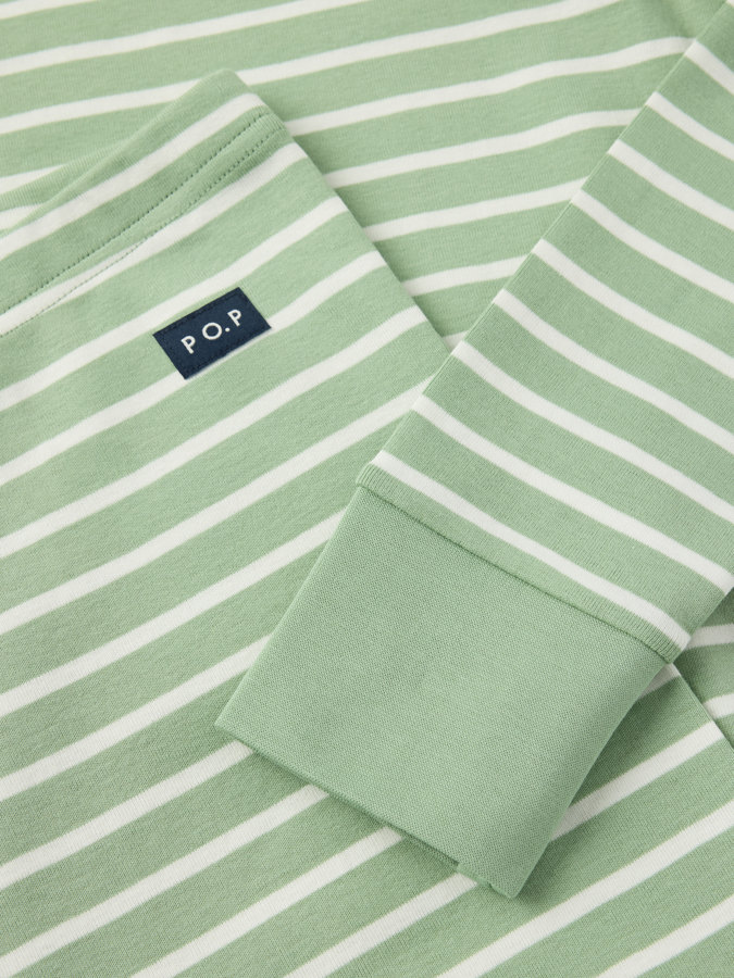 Byxa och tröja randig vuxen