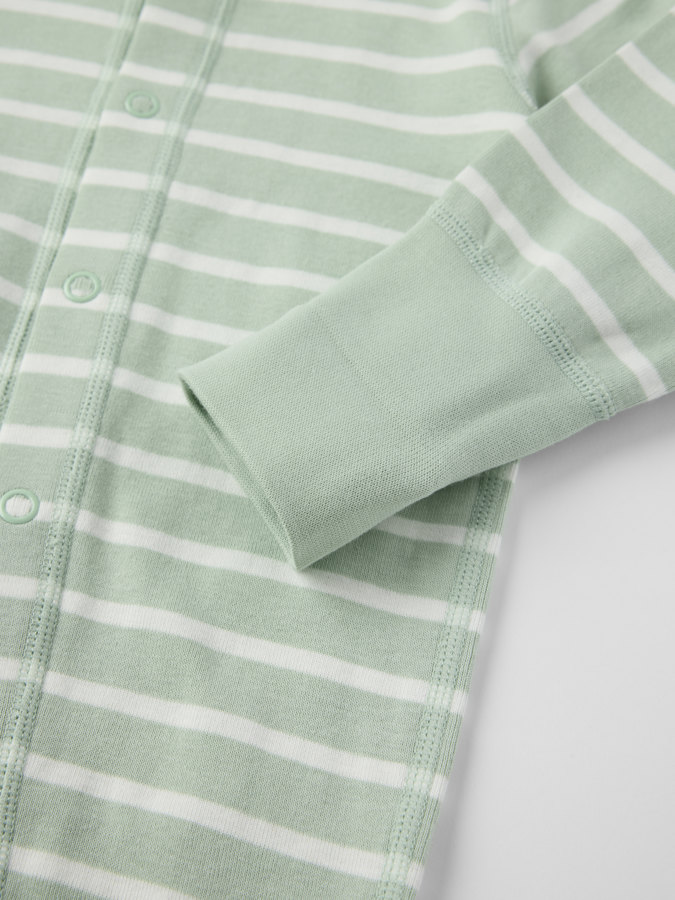 Trikåoverall randig