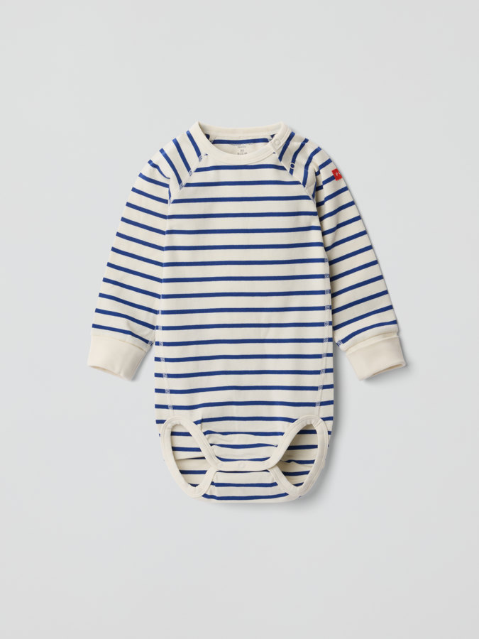 Förlängningsbar body randig