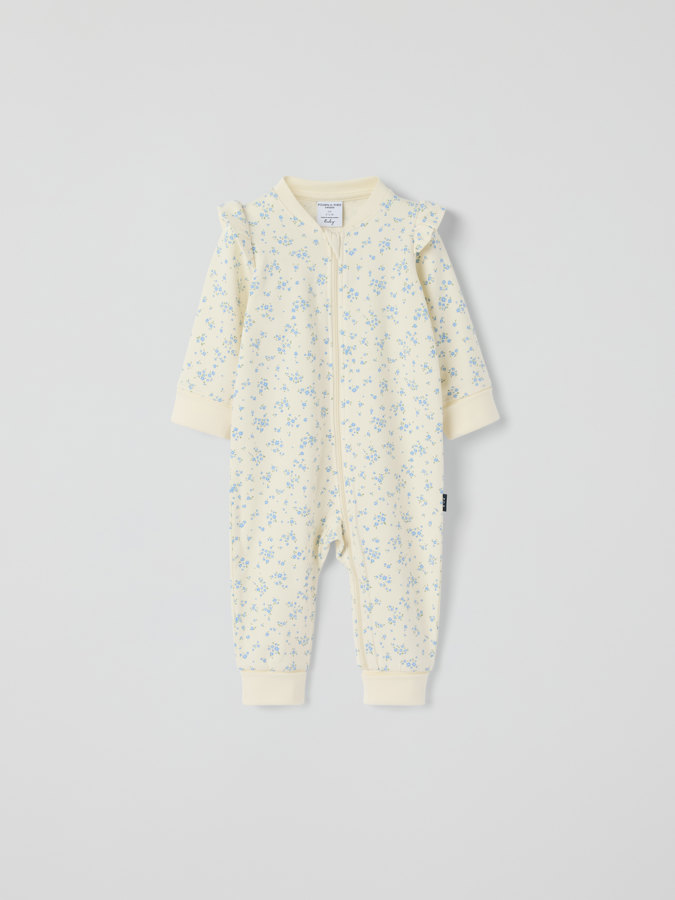 Sweatshirtoverall blommig