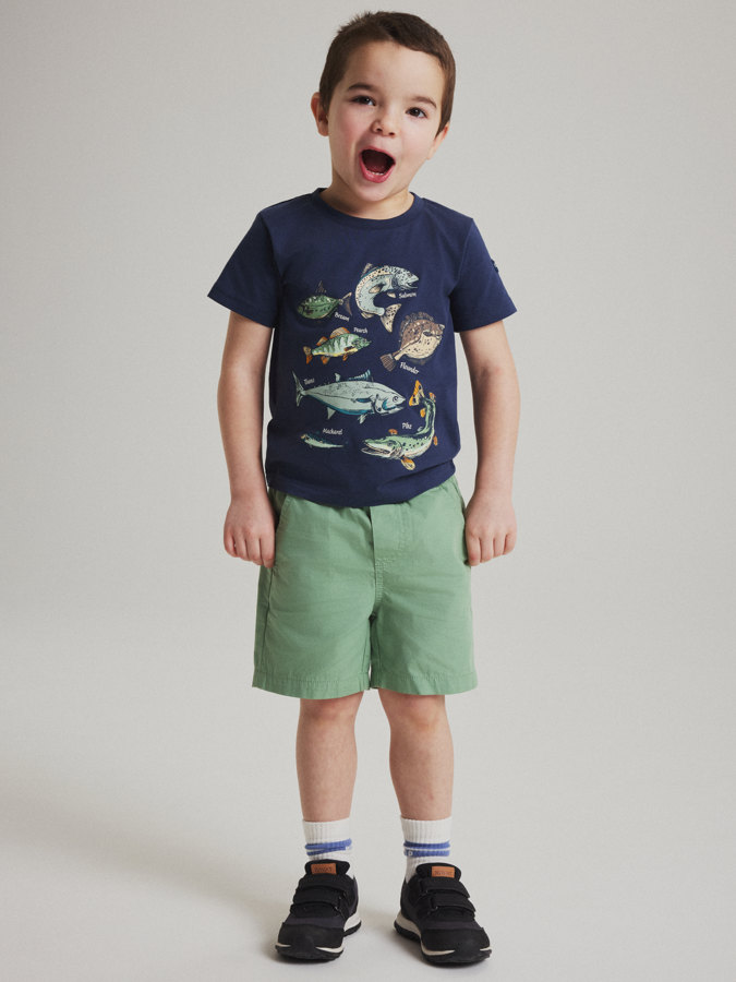 Shorts vävda