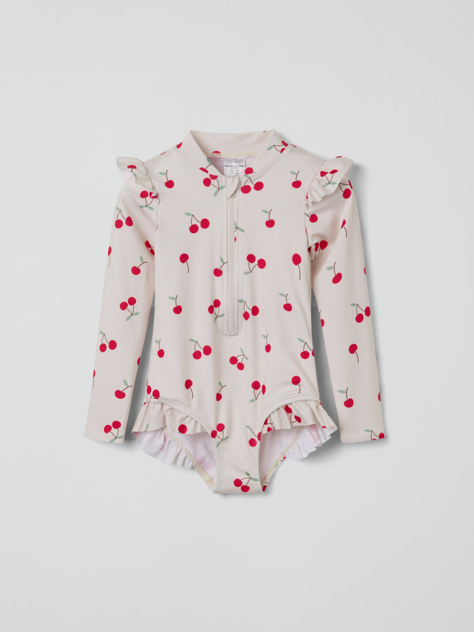 Långärmad baddräkt körsbär Långärmad baddräkt körsbär