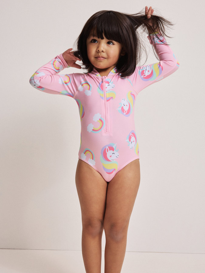 Baddräkt enhörningar