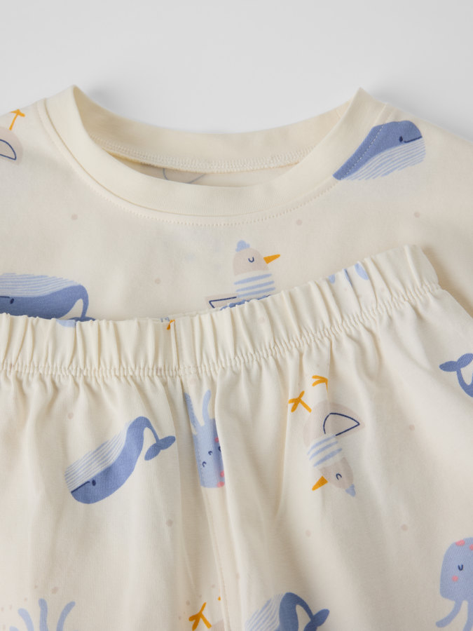 Kortärmad pyjamas fiskar