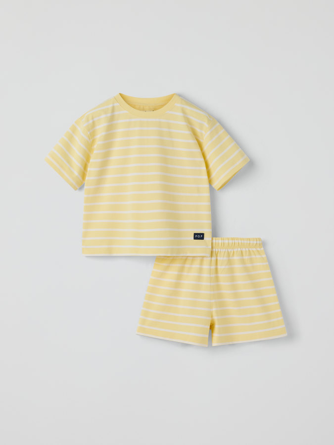 Kortärmad pyjamas randig