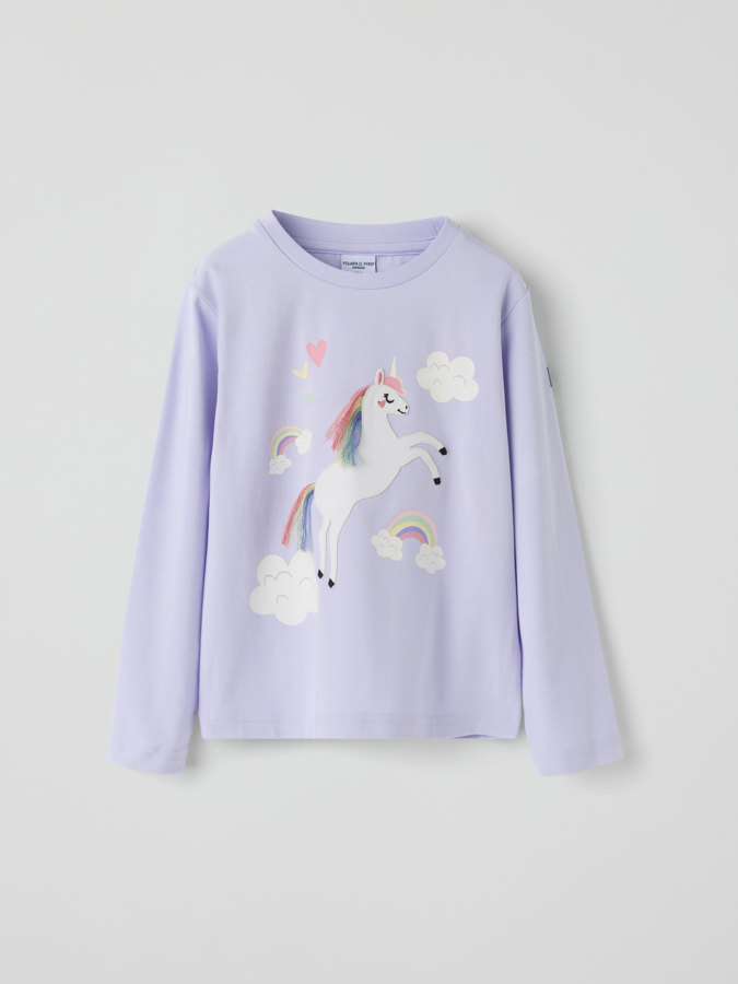 Långärmad t-shirt enhörning Långärmad t-shirt enhörning