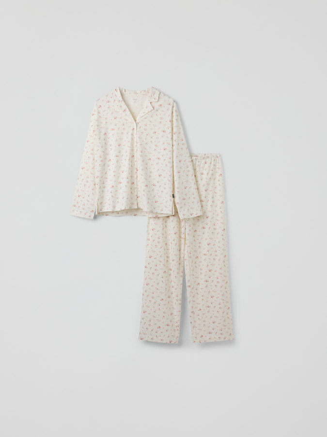 Pyjamas blommig vuxen