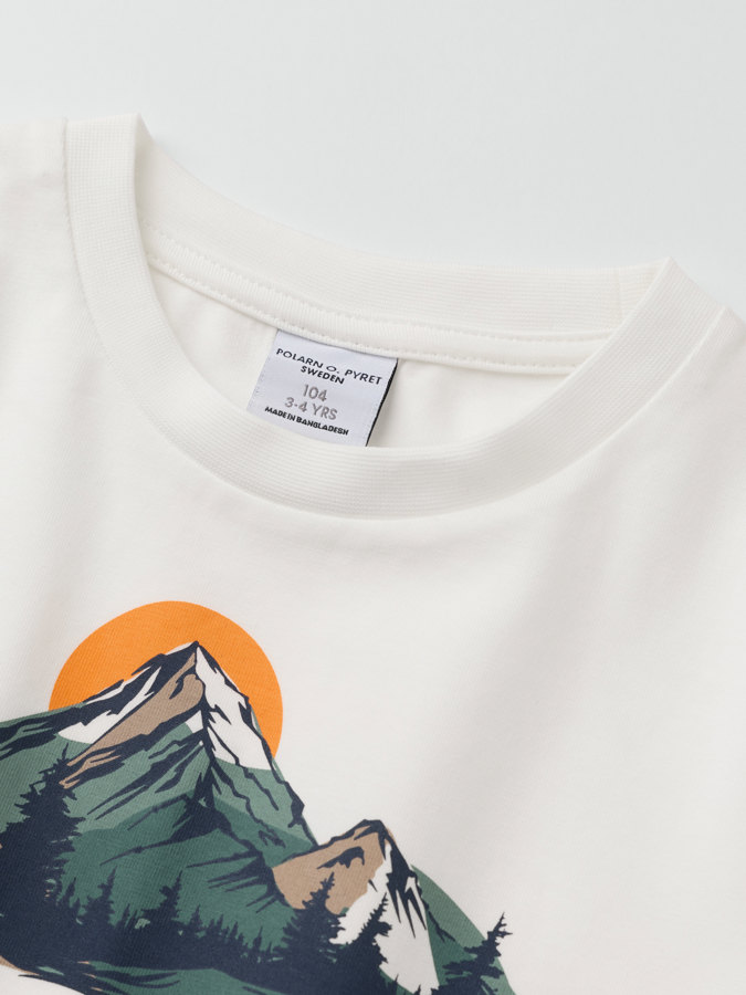 Långärmad t-shirt printad