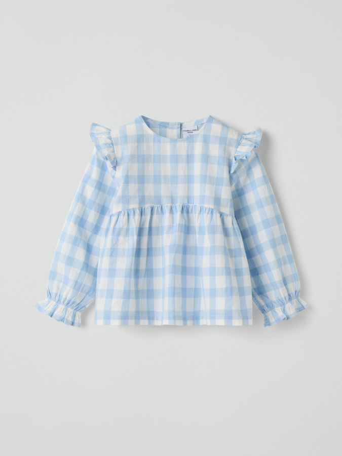 Rutig blus barn