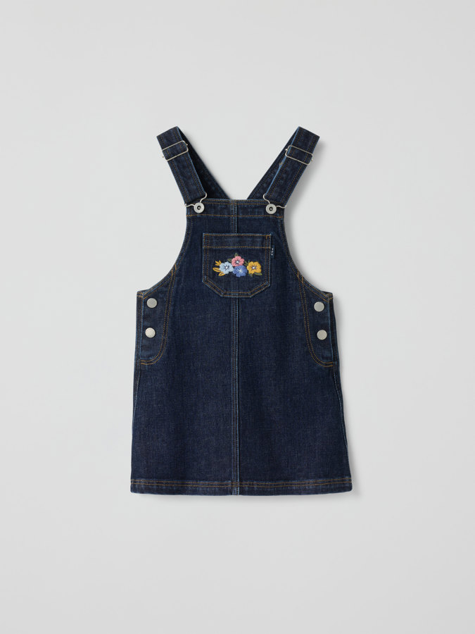 Hängselklänning denim