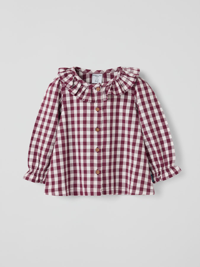 Långärmad blus rutig Långärmad blus rutig