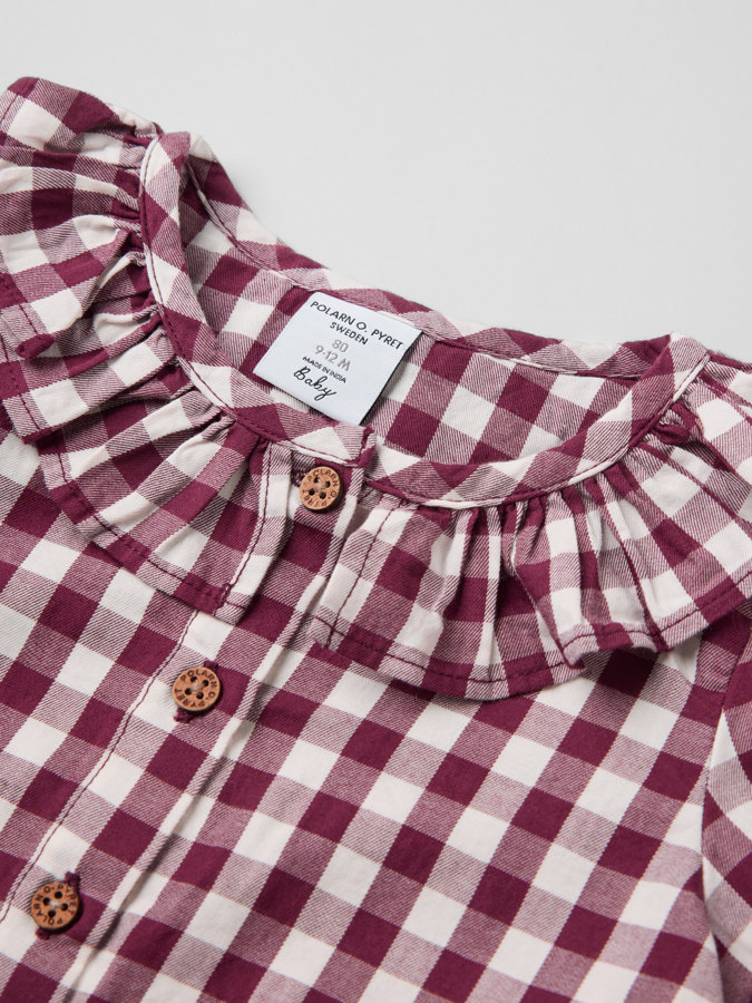 Långärmad blus rutig Långärmad blus rutig