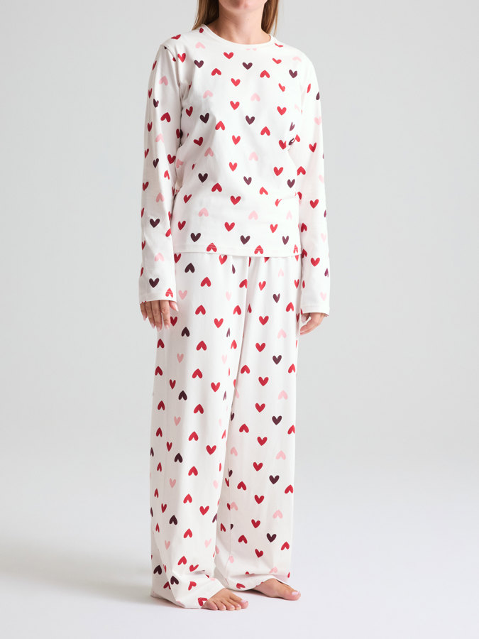 Pyjamas vuxen hjärtan Pyjamas vuxen hjärtan