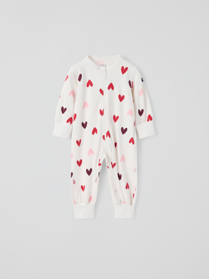 Pyjamasoverall hjärtan Pyjamasoverall hjärtan