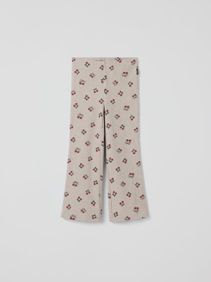 Ribbade leggings utsvängda ben Ribbade leggings utsvängda ben