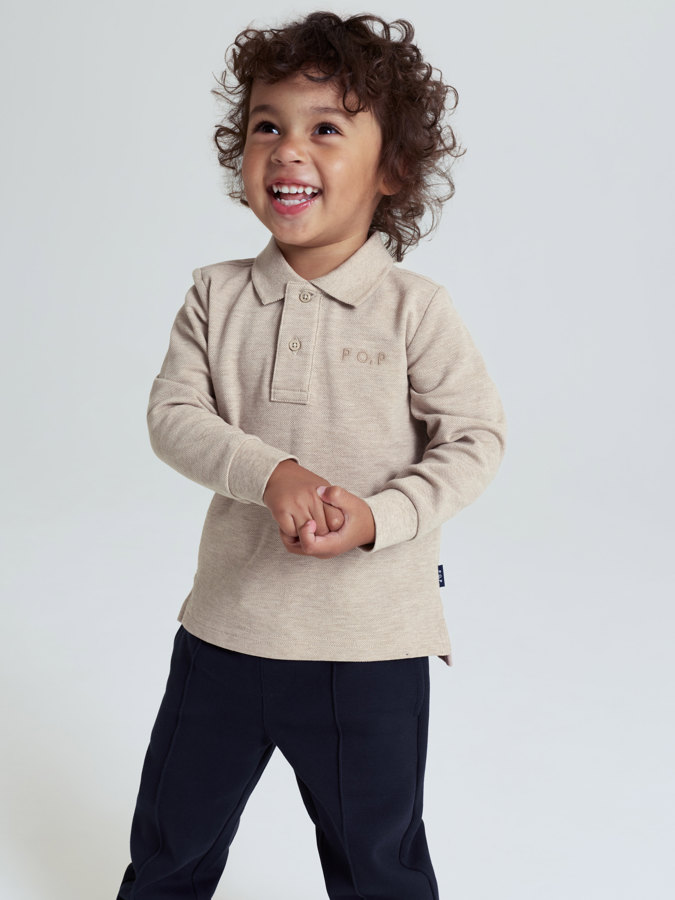 Långärmad pikétröja